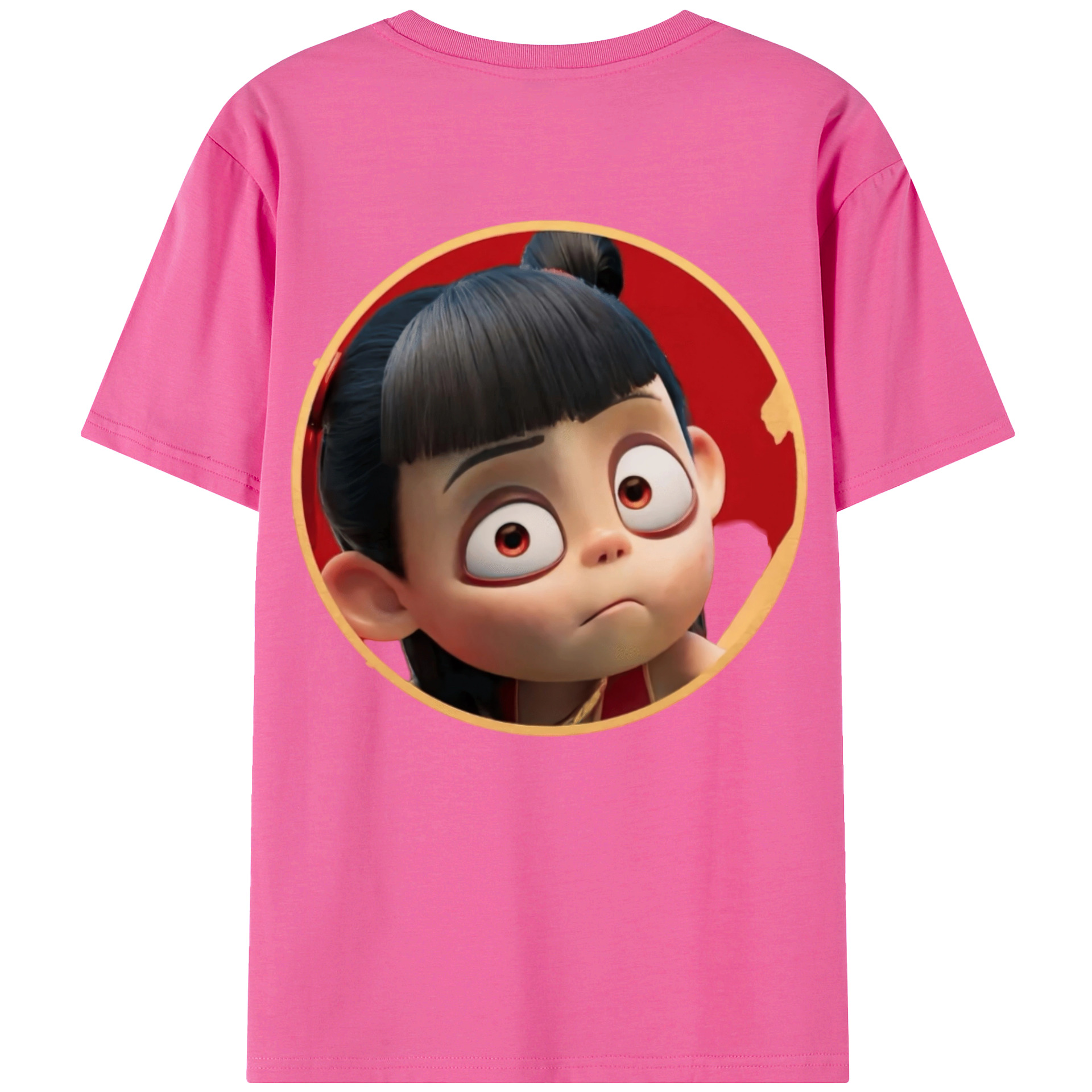 （画像用） Ne Zha 2 ナタ 魔童の大暴れ レディース半袖Tシャツ(バックプリント)